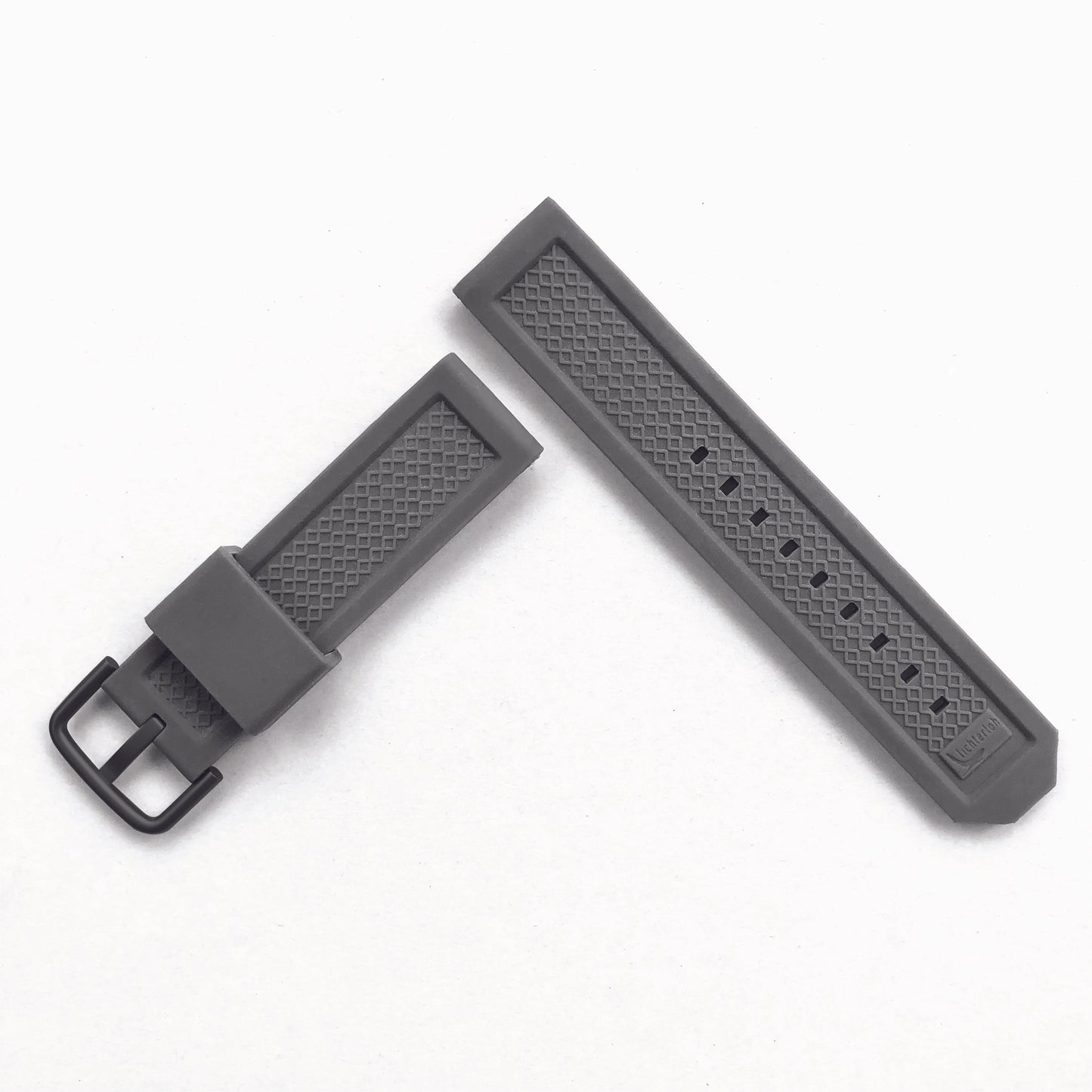 Gray Silicone Strap w/ Black IPSS Buckle