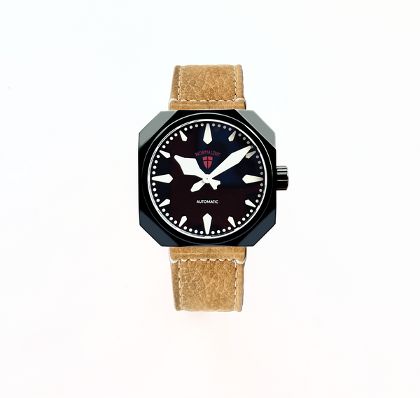 LimEd_NZBKBK_LERD / Red Scotch Grain Leather Strap