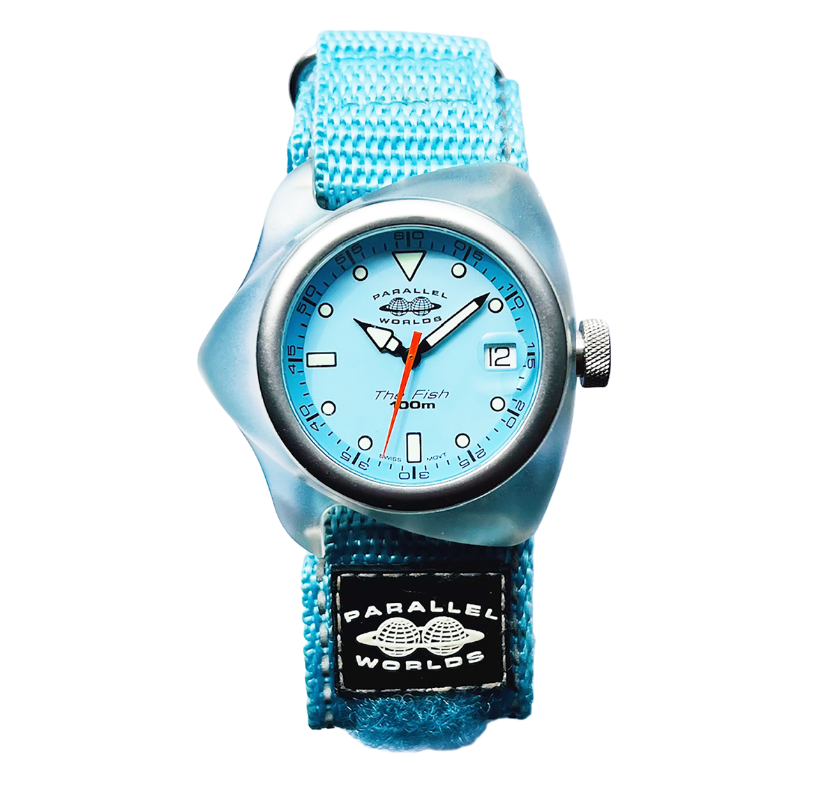 THE FISH_Light Blue Velcro
